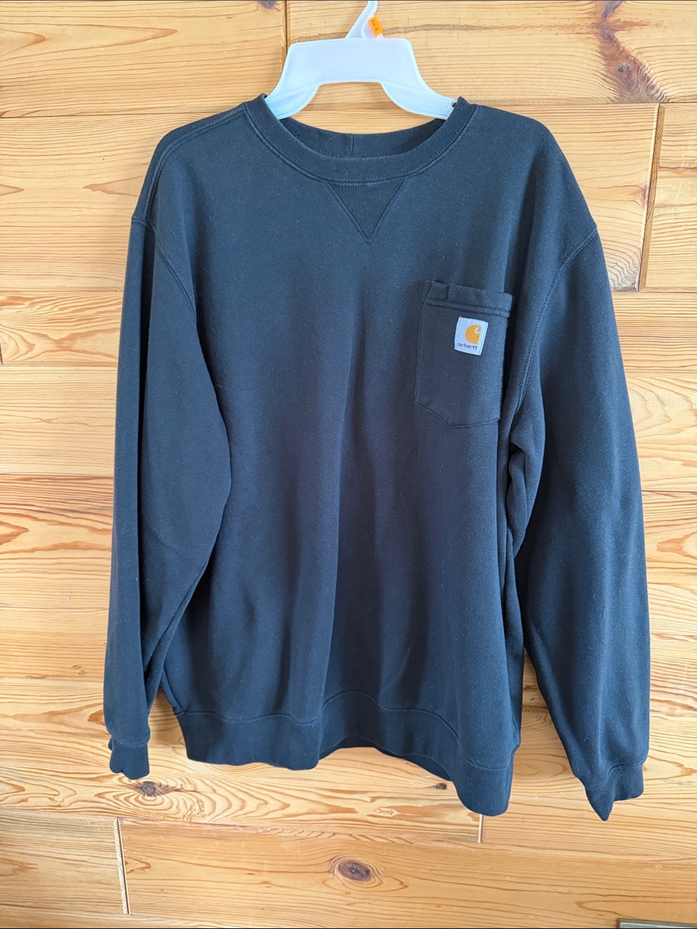 Carhartt Men’s Black Crewneck Pocket Sweatshirt